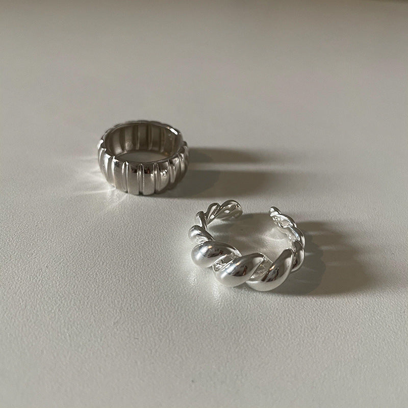 Wholesale Retro Irregular Niche Open Alloy Ring